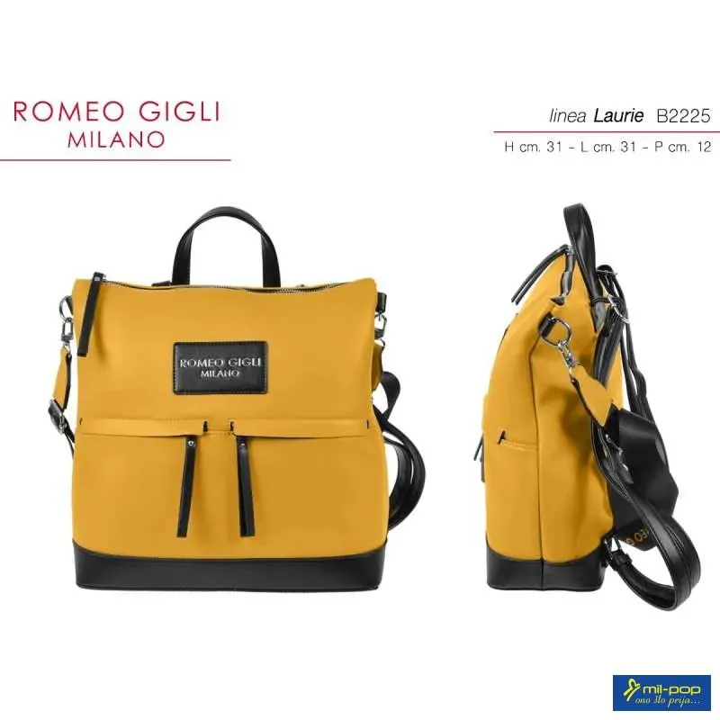 TORBA Z. LAURIE GIALLO/NERO RG MILANO 