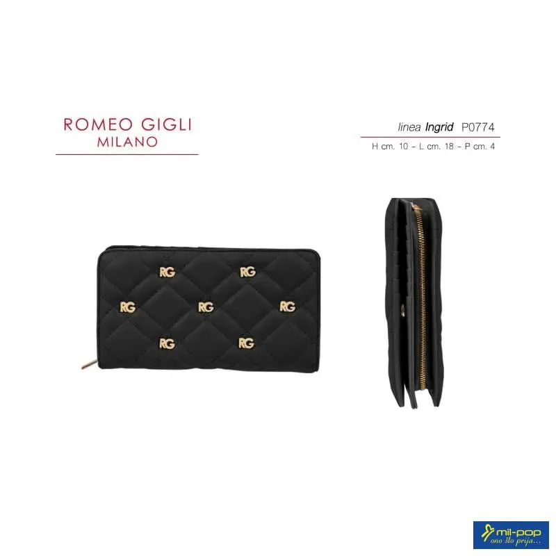 NOVČANIK ŽENSKI INGRID NERO ROMEO GIGLI MILANO