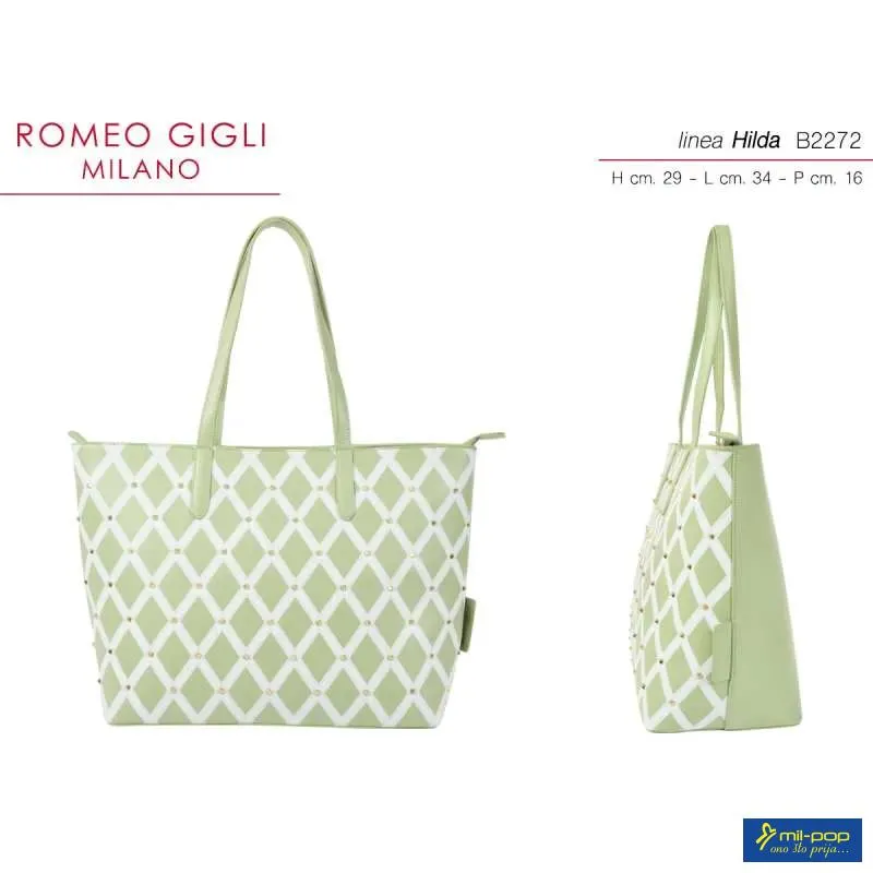 TORBA HILDA SALVIA/OFF DONNA RG MILANO