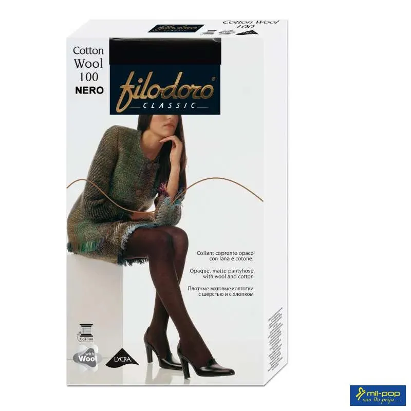 ČARAPE FILODORO UNIHOPKE COTTON WOOL 100 