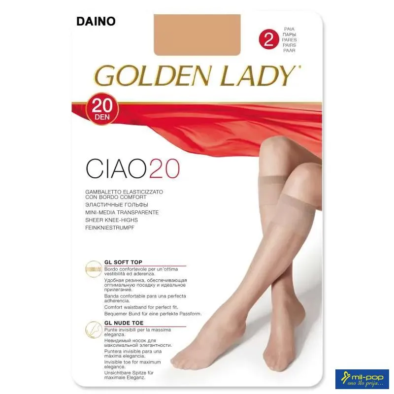 ČARAPE GL DOKOLJENICE 2/1 2G CIAO 20