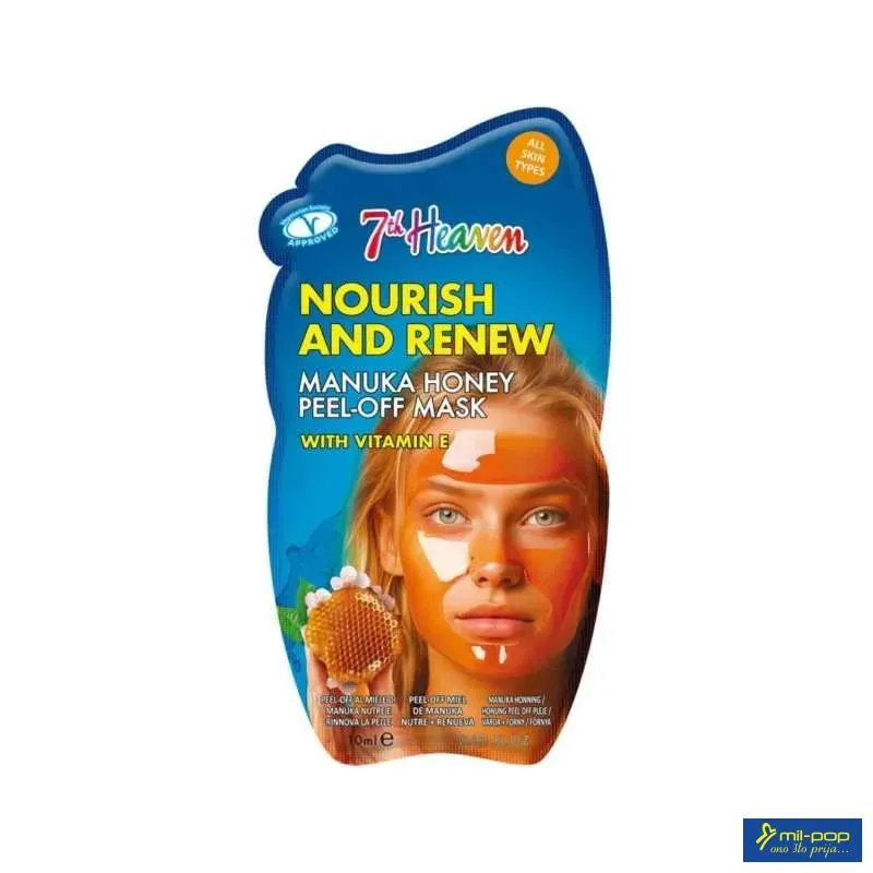 MJ MASKA ZA LICE PEEL OFF NOURISH AND RENEW MANUKA HONEY 10ML 