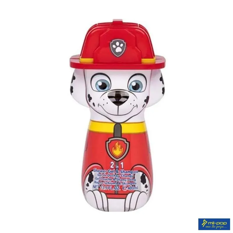 KUPKA PAW PATROL +SAMPON 2D MARSHALL 400 ML 