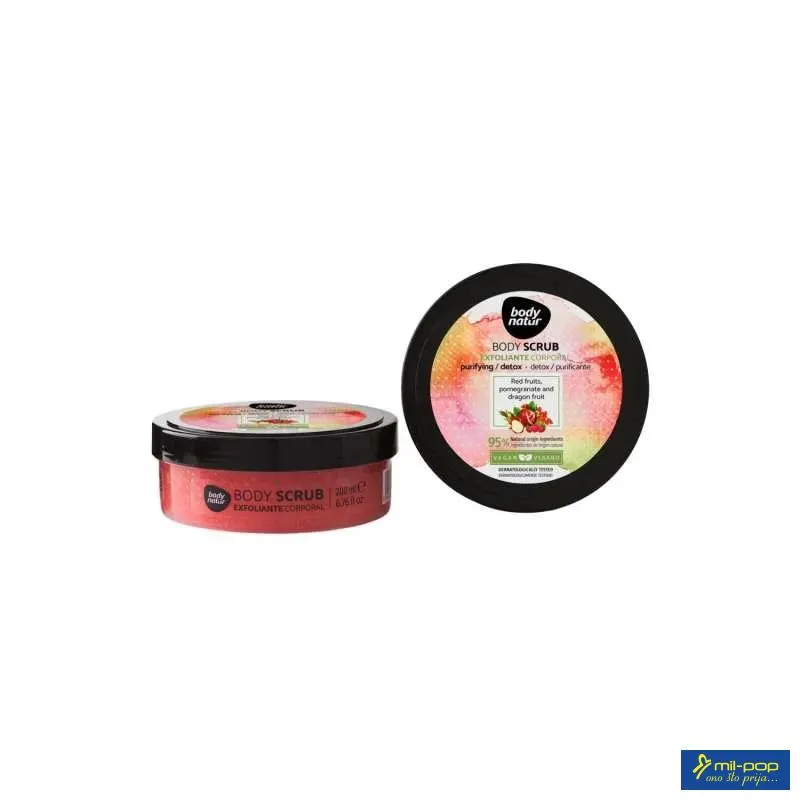 BODY NATUR PILING ZA TIJELO RED FRUITS, POMEGRANATE AND DRAGON FRUIT 200ML