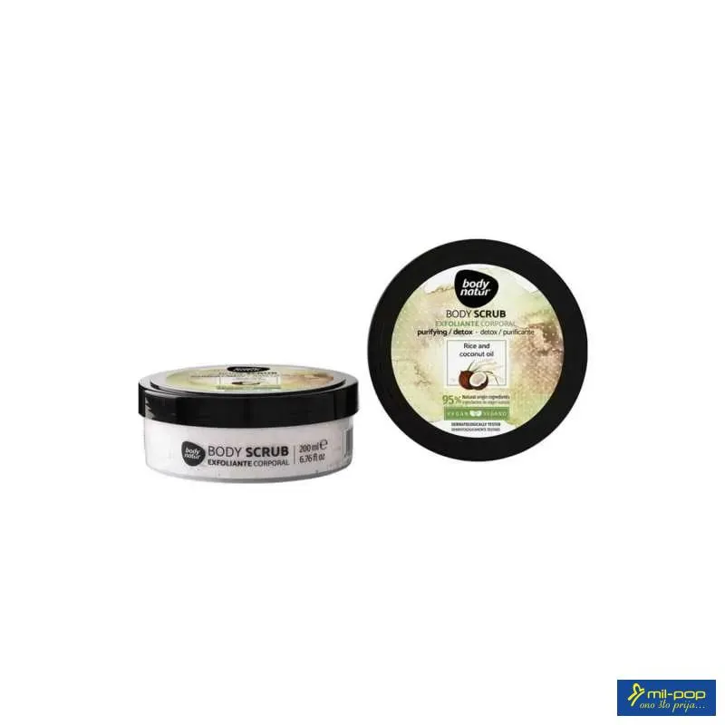 BODY NATUR PILING ZA TIJELO RICE AND COCONUT OIL 200ML