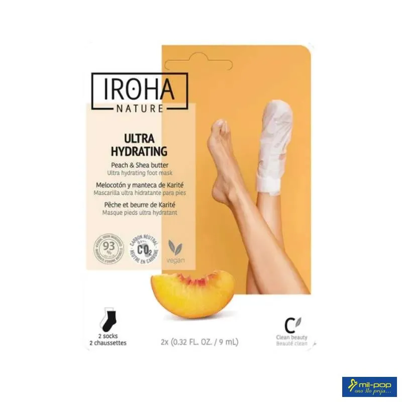 IROHA PEACH MASKA ZA NOGE 1 PAR CARAPA 