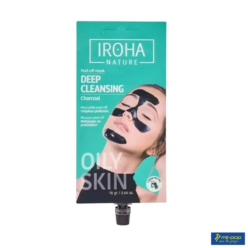 IROHA DETOX MASKA PEEL-OFF CHARCOAL 