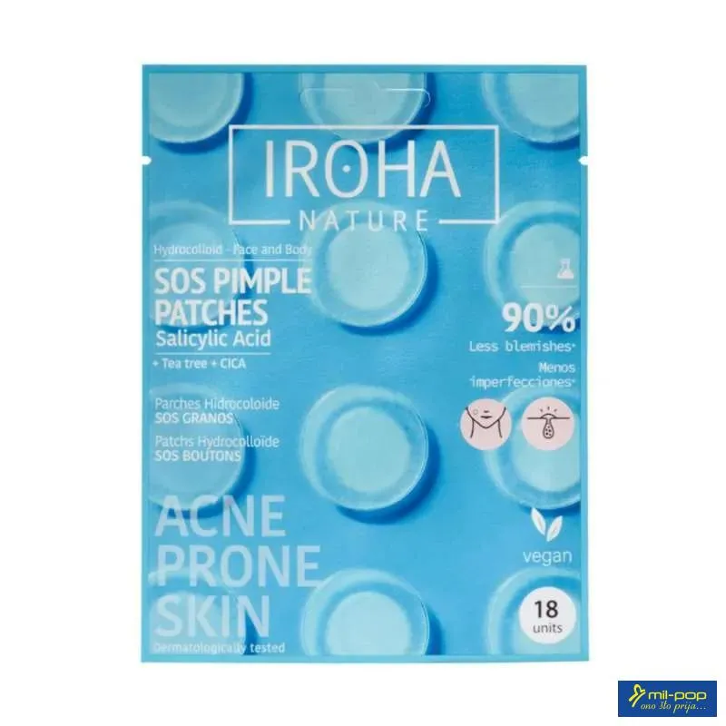 IROHA ACNE PRONE SKIN SOS FLASTERI 18KOM 