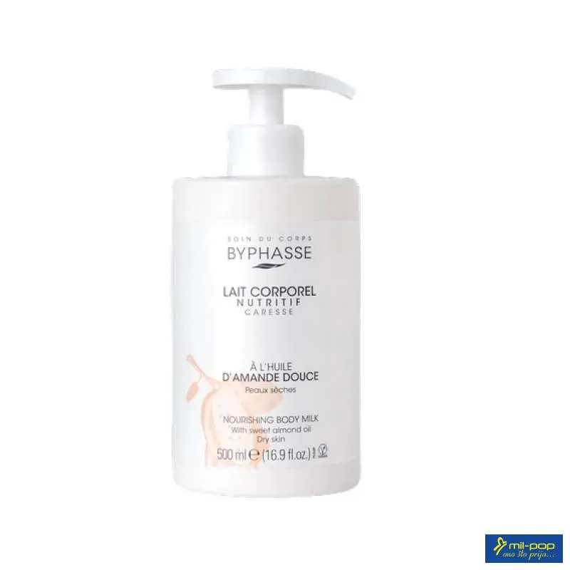 BYPHASSE BODY MILK MOISTUR.D AMANDE PUMP 500 ML