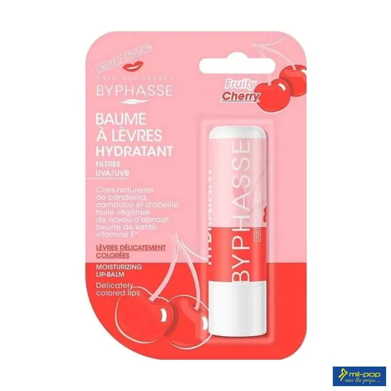 BYPHASSE LABELO FRUITY CHERRY LIP BALM 4.8G 