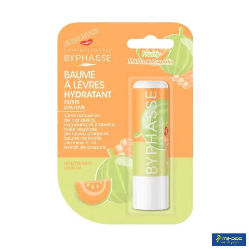 BYPHASSE LIP BALM FRUITY MELON&PROPOLIS 48G 