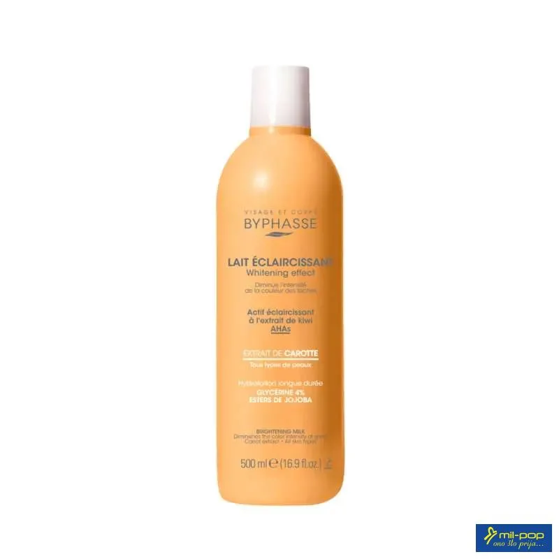 BYPHASSE MLIJEKO ZA TIJELO WHITENING EFECT CARROT EXTRACT 500ML 