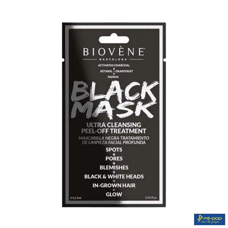BIOVENE BLACK MASK ULTRA CLEANSING PEEL OGG TREATMENT 12,5ML 