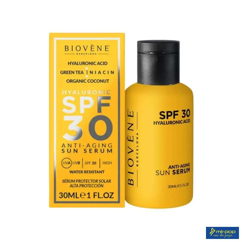 BIOVENE ANTI AGE SPF 30 MOISTURIZING SUN SERUM ORGANIC COCONUT