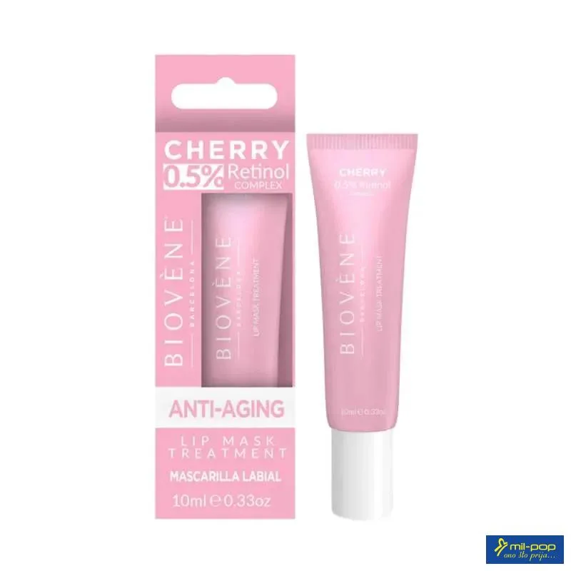 BIOVENE LIP CARE 0.5% RETINOL LIP MASK CHERRY ANTI AGING LIP TRETMENT