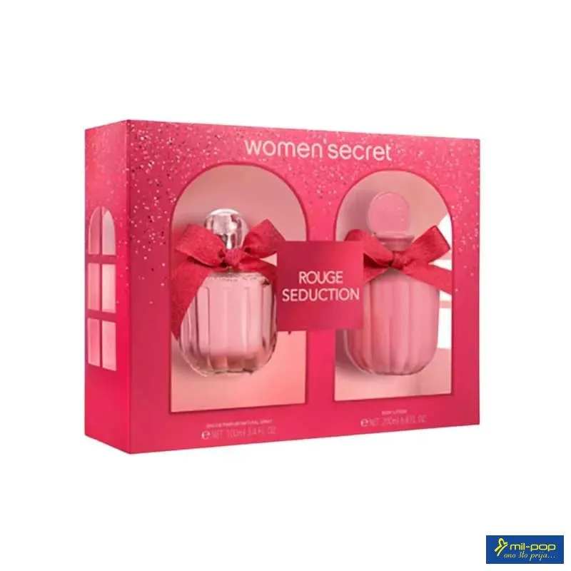 WOMEN SECRET ROUGE SEDUCTION GIFT SET EDP 100ML + BODY LOTION 200ML