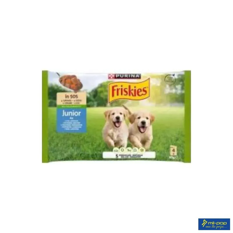 FRISKIES JUNIOR DOG CIG CHKN&CRT 12(4X85G)X3 