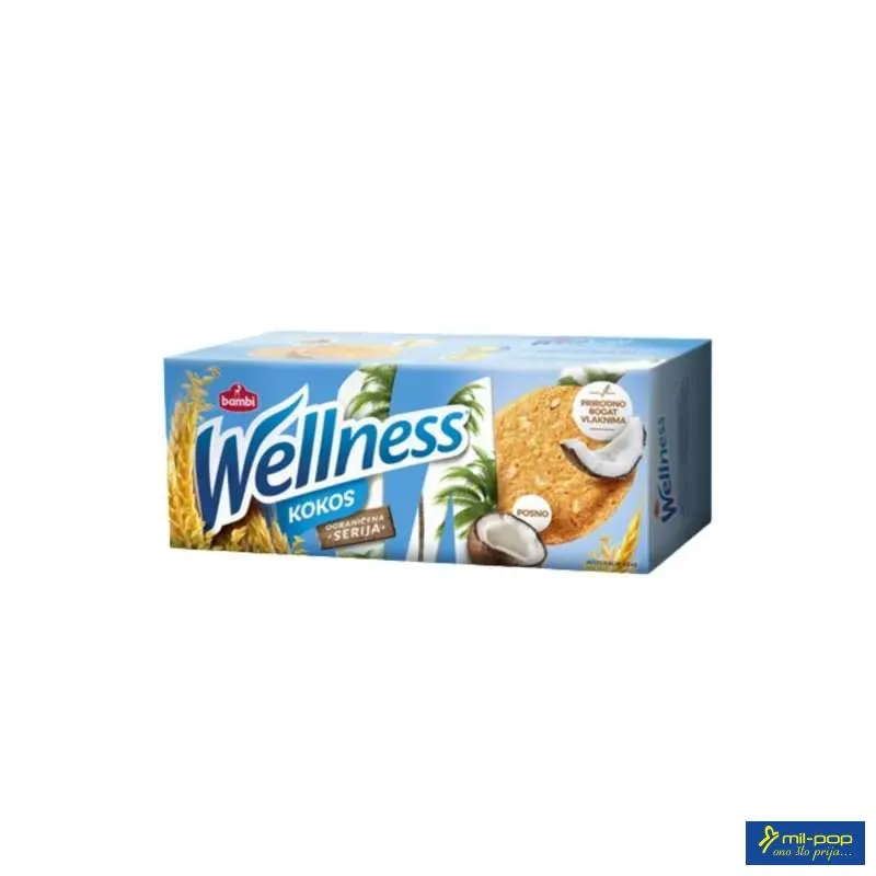WELLNESS INTEGRALNI KEKS SA KOKOSOM 210G 