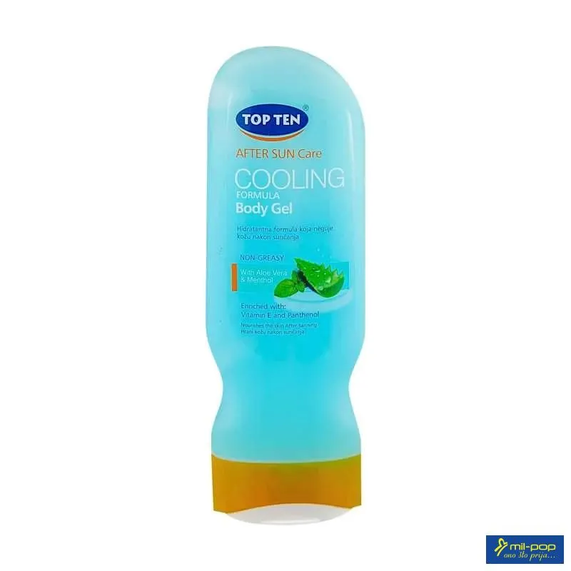 TOP TEN COOLING BODY GEL POSLE SUNČANJA - 200ML 