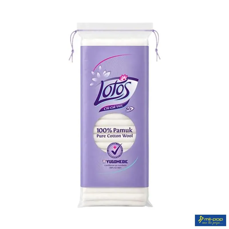 LOTOS 50GR - CIK-CAK VATA 100% PAMUK (ECONOMY PAK) 
