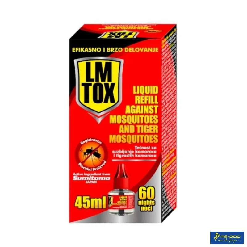 LMX TOX TEČNO PUNJENJE PROTIV KOMARACA 45 ML (60 NOCI) 