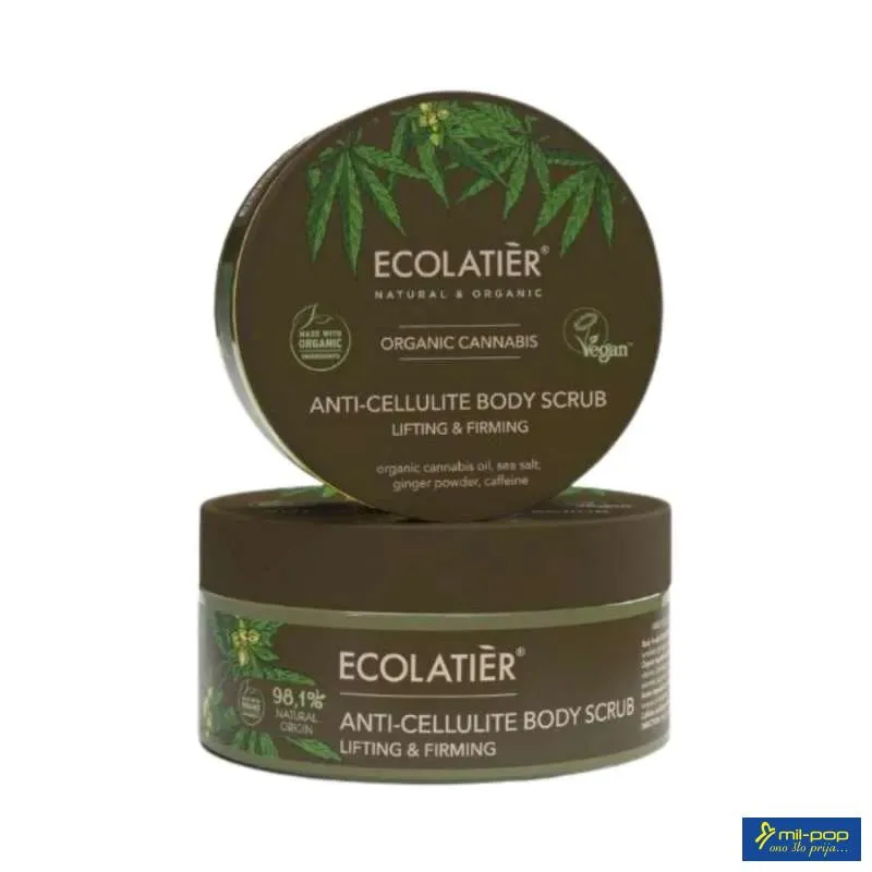 ECOLATIER ANTI-CELLULITE BODY SCRUB LIFTING & FIRMING ORGANIC CANNABIS 300G