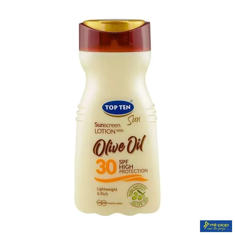 TOP TEN OLIVE OIL LOSION SPF30 - 200ML 