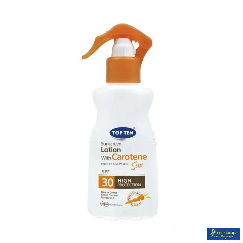 TOP TEN CAROTENE SUN LOTION SPF 30 SPRAY