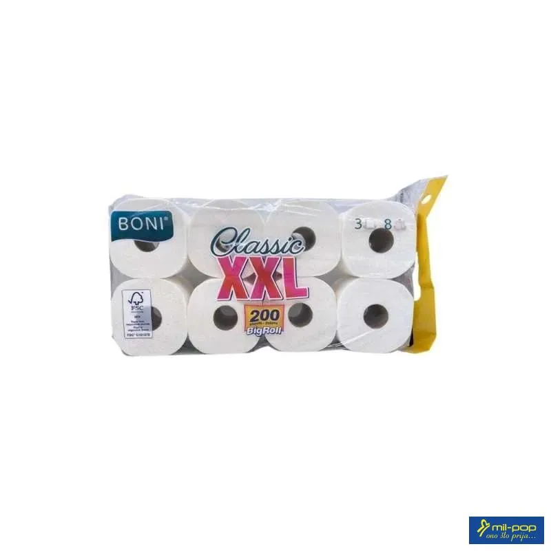 BONI TOALET PAPIR CLASSIC XXL 8/1 3SL 