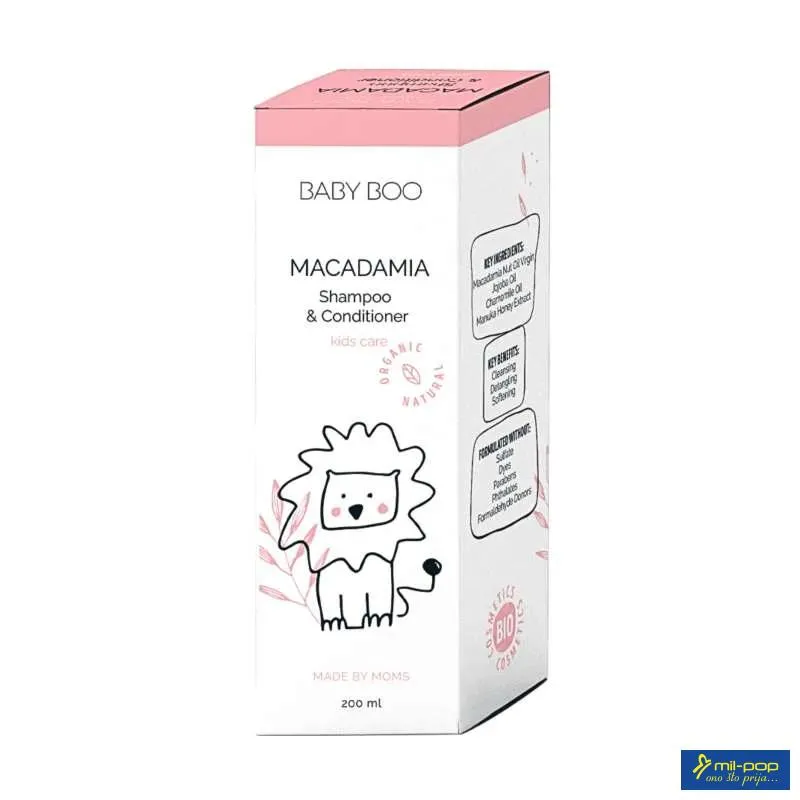 BABY BOO MKADAMIJA ŠAMPON I KONDICIONER BEZ SULFATA 