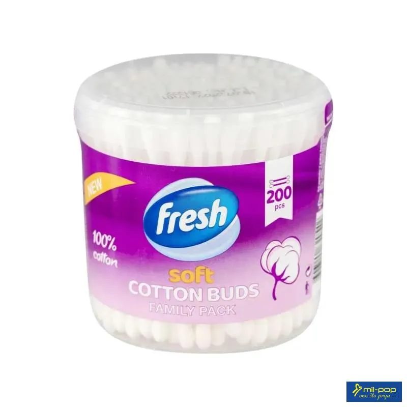 FRESH ŠTAPIĆI ZA UŠI 200/1 OKRUGLI BIORAZGRADIVI 