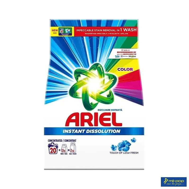 ARIEL INSTANT PRAŠAK COLOR - 20 PRANJA  1.5KG 
