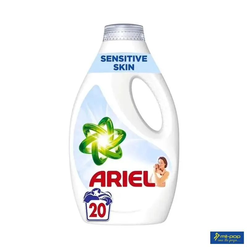ARIEL SENSITIVE SKIN TEČNI DETERDŽENT ZA VEŠ - 20 PRANJA 