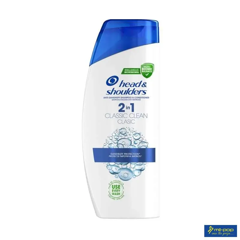 HEAD&SHOULDERS ŠAMPON CLASSIC CLEAN 2U1 625ML 