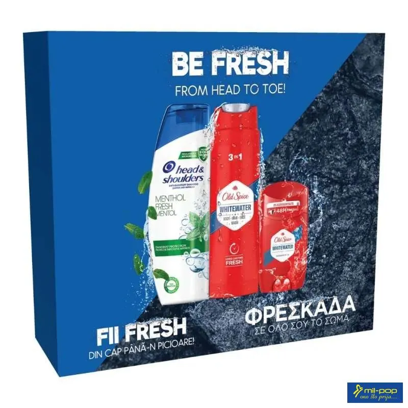 H&S SET 2023 MENTHOL 225ML + OS SG 250ML + OS STICK 50ML 
