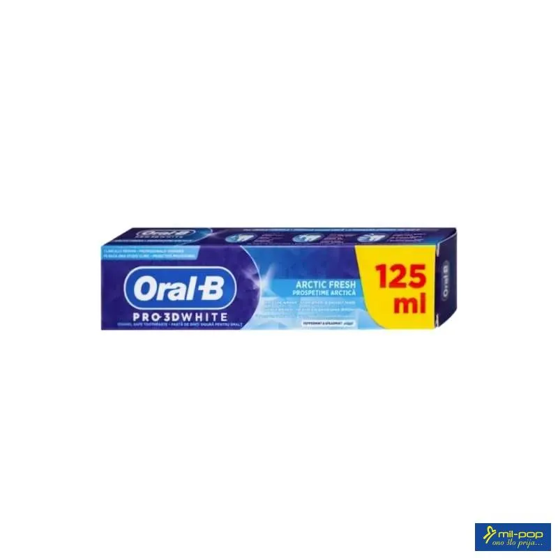 ORAL-B 3DW ARCTIC FRESH OVERFILL 125ML 