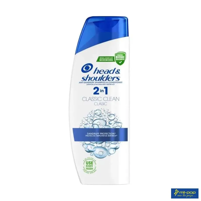 HEAD&SHOULDERS ŠAMPON CLASSIC 2IN1 330ML 