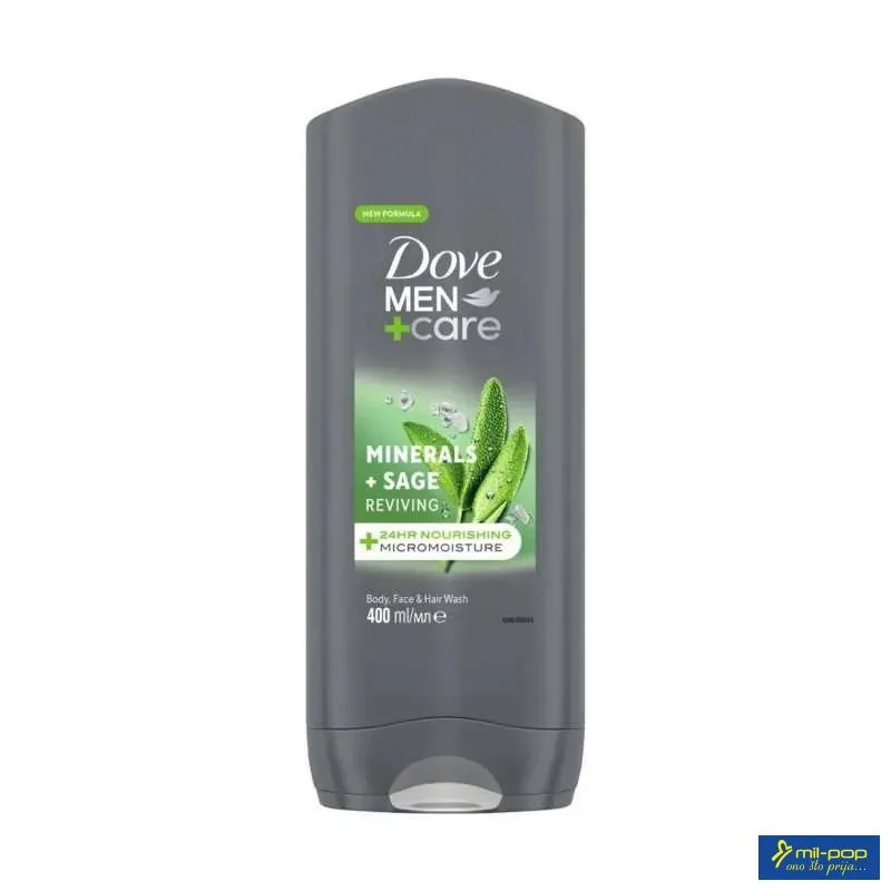 DOVE GEL ZA TISIRANJE MINERALS SAGE 400ML M.