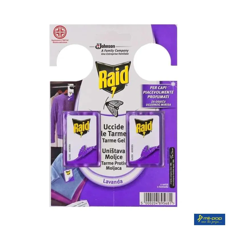 RAID INSEKTICID GEL PROTIV MOLJACA 2/1 LAVANDA 