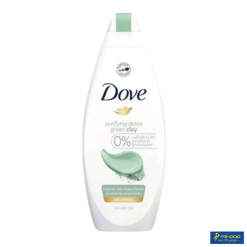 DOVE SHOWER GEL GREEN CLAY 250ML