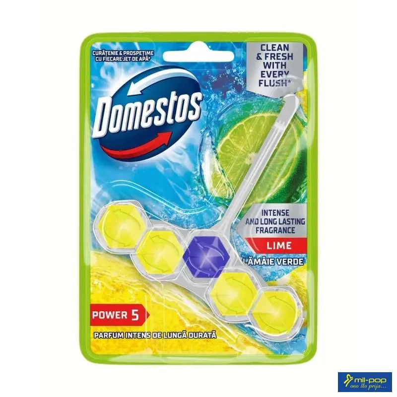 DOMESTOS POWER 5 LIME 50G RB - OSVJEŽIVAČ WC ŠOLJE 