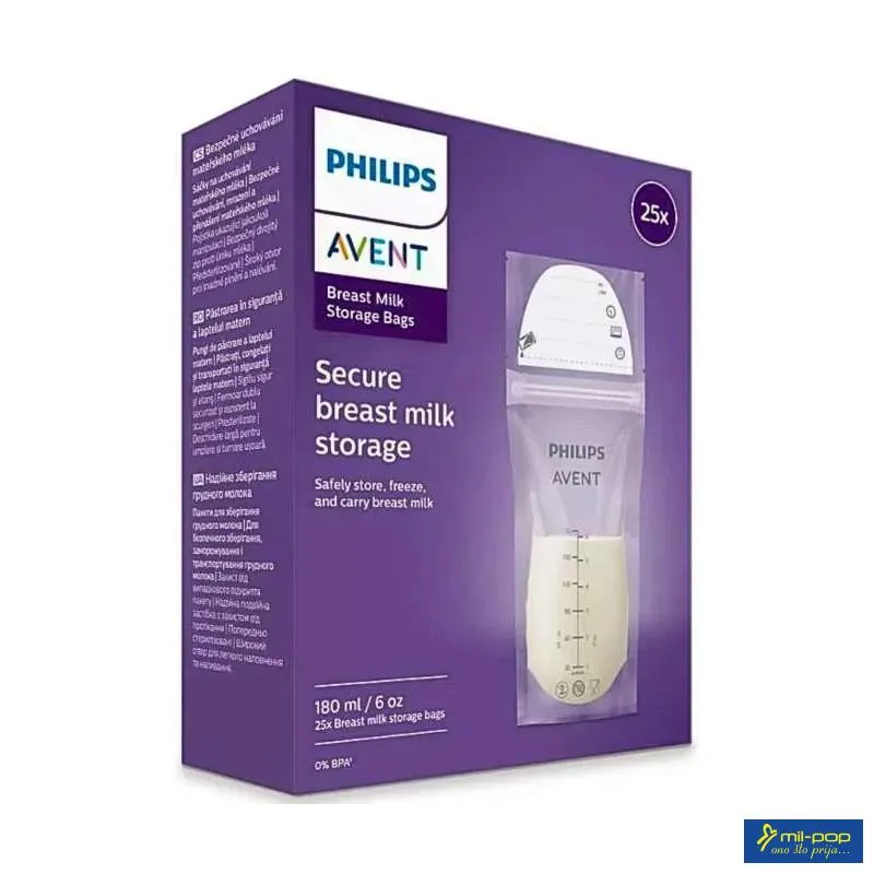 KESICE ZA ČUVANJE MLIJEKA AVENT 25/1180ML 