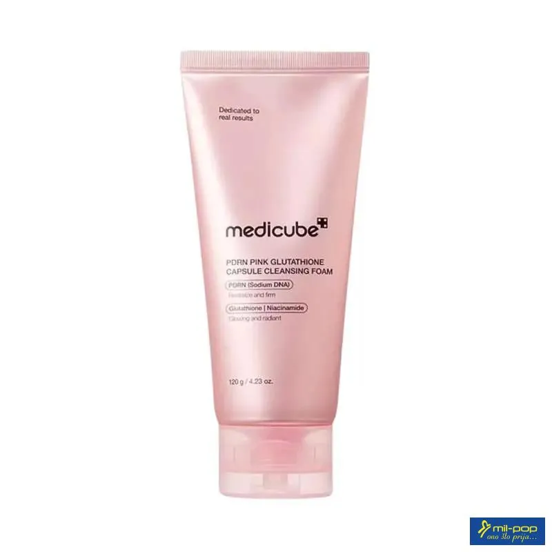 MEDICUBE PDRN PINK GLUTATHIONE CAPSULE CLEANSING FOAM 120G 