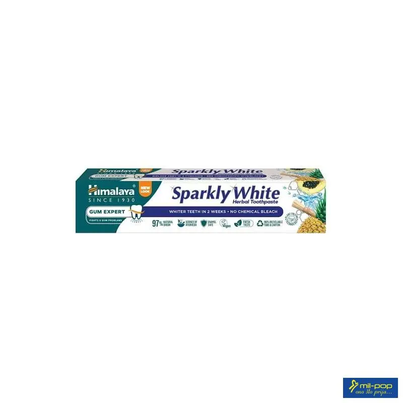HIMALAYA PASTA ZA ZUBE SPARKLY WHITE 75ML -PASTA ZA BLISTAVO BIJELE ZUBE 