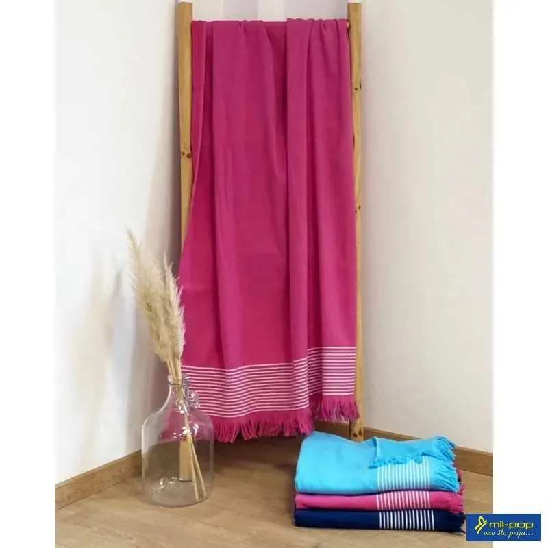 LA PLAGE PEŠKIR ZA PLAŽU PASKI FUCHSIA 90X170