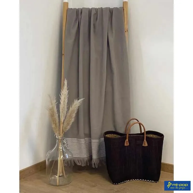 LA PLAGE PEŠKIR ZA PLAŽU PASKI TAUPE 90X170