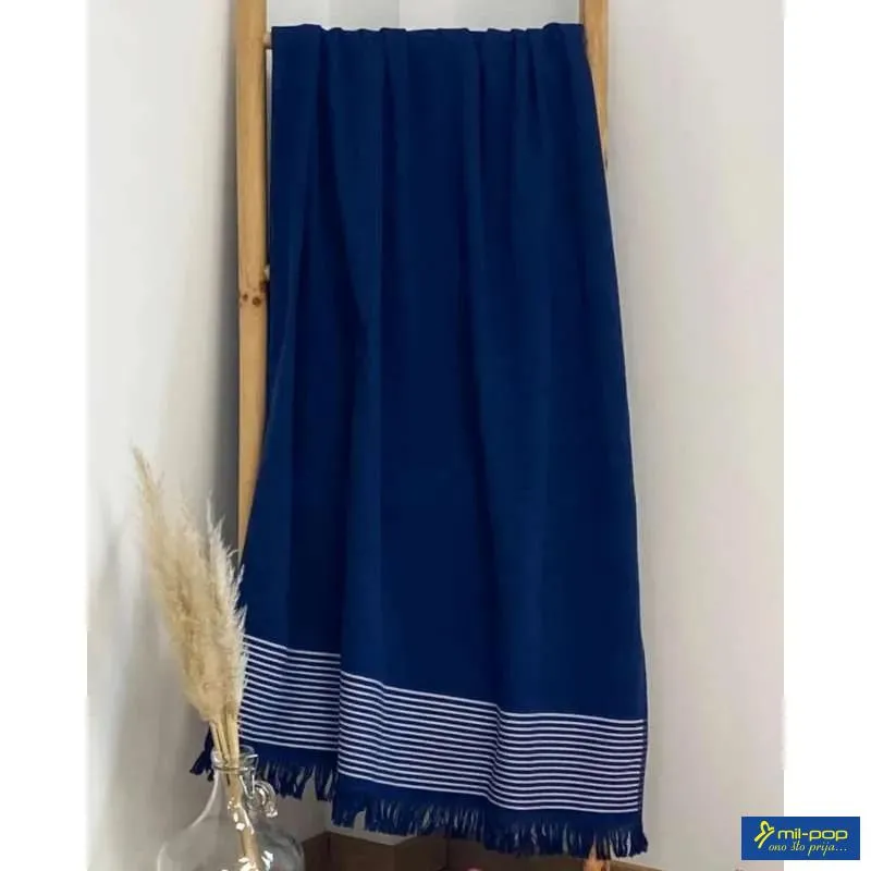LA PLAGE PEŠKIR ZA PLAŽU PASKI NAVY 90X170