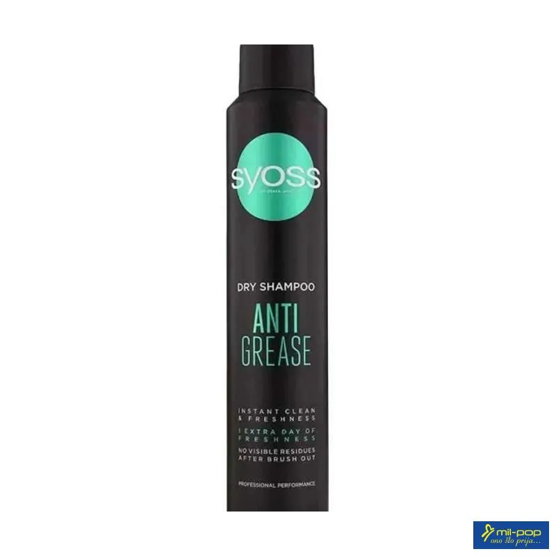 SYOSS DRY ĆAMPON 200 ML ANTI GREASE 