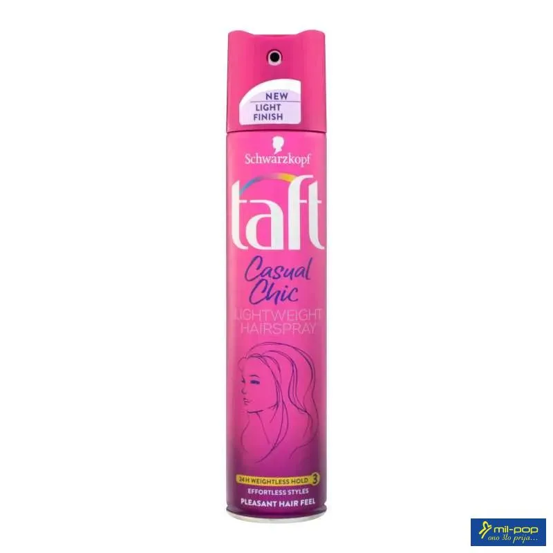 TAFT LAK ZA KOSU 250ML CASUAL CHIC