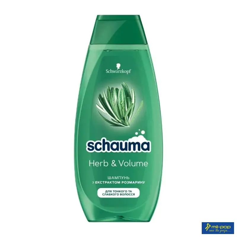 SCHAUMA SAM. HERBS & VOLUME 400ML